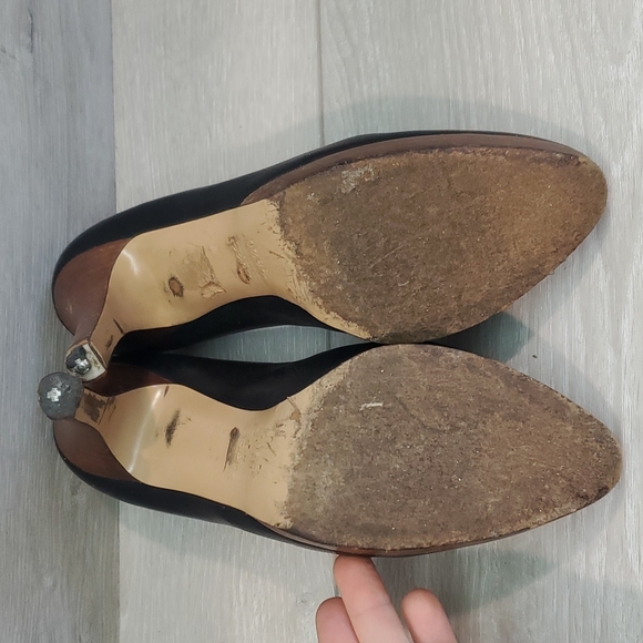 Gucci Black Platform Pump High Heels shoes 171372 sz 38.5C US 8.5 - Picture 10 of 14